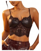 Women's PU Leather Lace Corset
