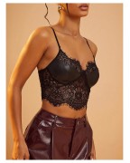 Women's PU Leather Lace Corset