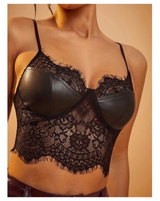 Women's PU Leather Lace Corset