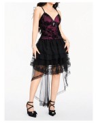 Mi Women's Gothic Floral Mesh Camisole