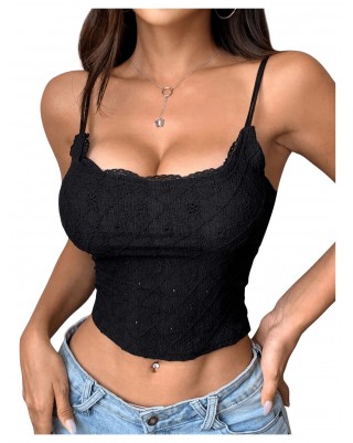 Ladies Lace Square Neck Camisole