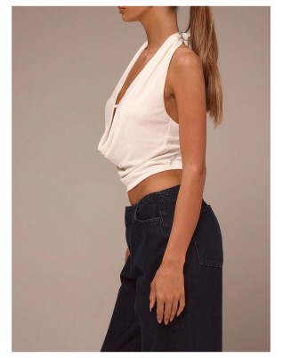 Women's Sexy Deep V Backless Tank Top