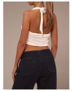 Women's Sexy Deep V Backless Tank Top