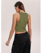 Women's Hollow Ripped Vest