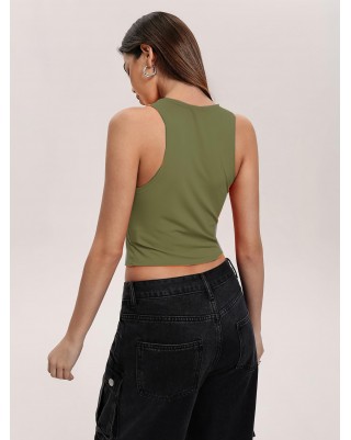 Women's Hollow Ripped Vest