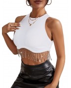 Women's Concert Short Sleeveless Party Cardigan