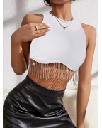Women's Concert Short Sleeveless Party Cardigan
