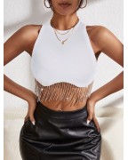 Women's Concert Short Sleeveless Party Cardigan