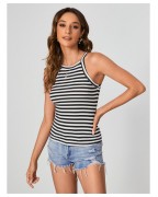 Women's Casual Rainbow Striped Camisole